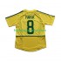 Brazilië Voetbalshirt KAKA 8 2002 Retro Heren Thuis Tenue Korte Mouw