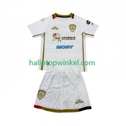 Cagliari Voetbalshirt Kleuters/Kids Uit Tenue 2024-2025 Korte Mouw