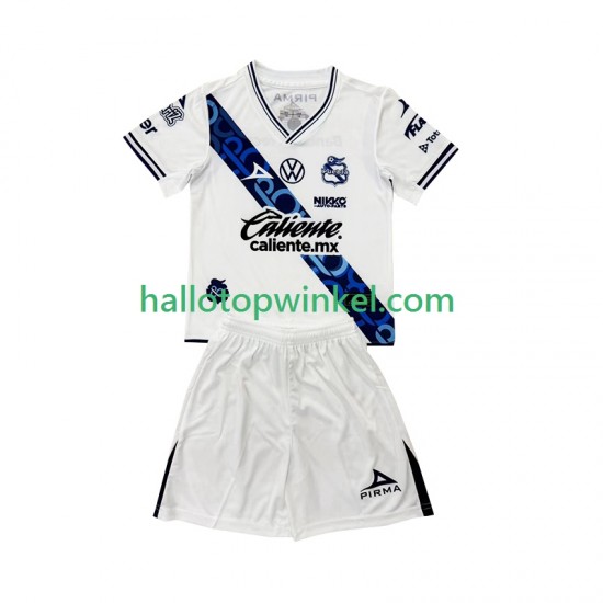 Voetbalshirt Club Puebla Kleuters/Kids Thuis Tenue 2024-2025 Korte Mouw