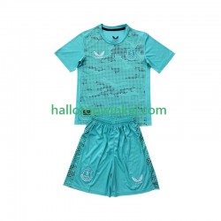 Everton Voetbalshirt Doelman Kleuters/Kids Uit Tenue 2024-2025 Korte Mouw