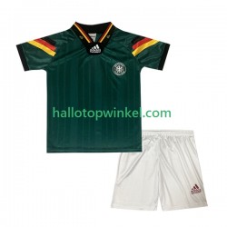 Duitsland Voetbalshirt 1992 Retro Kleuters/Kids Uit Tenue Korte Mouw