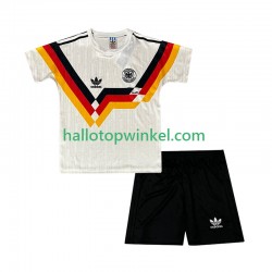 Duitsland Voetbalshirt 1990 Retro Kleuters/Kids Thuis Tenue Korte Mouw