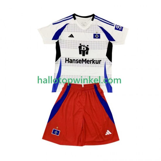 Hamburger SV Voetbalshirt Kleuters/Kids Thuis Tenue 2024-2025 Korte Mouw