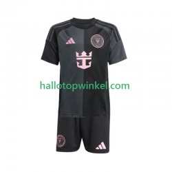 Inter Miami Voetbalshirt Kleuters/Kids Uit Tenue 2025 Korte Mouw