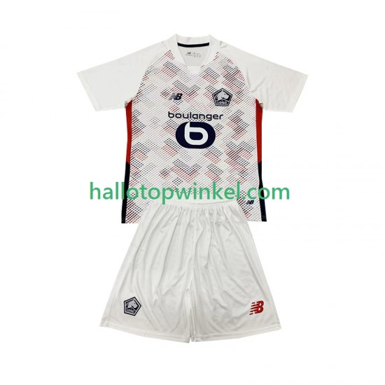 LOSC Lille Voetbalshirt Kleuters/Kids Uit Tenue 2024-2025 Korte Mouw