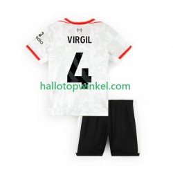 Liverpool Voetbalshirt VIRGIL 4 Kleuters/Kids Derde Tenue 2024-2025 Korte Mouw