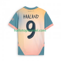 Manchester City Voetbalshirt Haaland 9 Heren Vierde Tenue 2024-2025 Korte Mouw