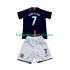 Manchester United Voetbalshirt Cristiano Ronaldo 7 2007 Retro Kleuters/Kids Uit Tenue 2008 Korte Mouw