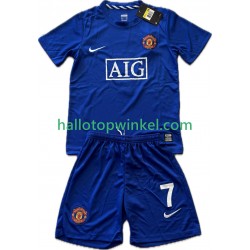 Manchester United Voetbalshirt Cristiano Ronaldo 7 2009 Retro Kleuters/Kids Derde Tenue 2008 Korte Mouw