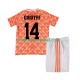 Nederland Voetbalshirt Cruyff 14 1988 Retro Kleuters/Kids Thuis Tenue Korte Mouw