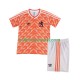 Nederland Voetbalshirt 1988 Retro Kleuters/Kids Thuis Tenue Korte Mouw