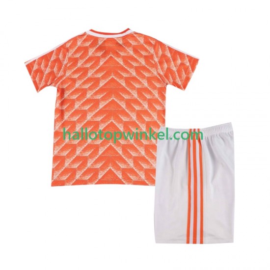 Nederland Voetbalshirt 1988 Retro Kleuters/Kids Thuis Tenue Korte Mouw
