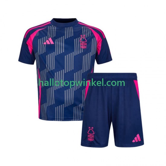 Nottingham Forest Voetbalshirt Kleuters/Kids Uit Tenue 2024-2025 Korte Mouw