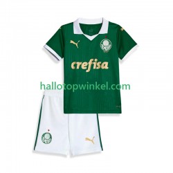 Palmeiras Voetbalshirt Kleuters/Kids Thuis Tenue 2024 Korte Mouw
