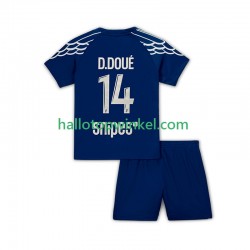 Paris Saint-Germain Voetbalshirt Desire Doue 14 Kleuters/Kids Vierde Tenue 2024-2025 Korte Mouw