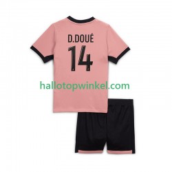 Paris Saint-Germain Voetbalshirt Desire Doue 14 Kleuters/Kids Derde Tenue 2024-2025 Korte Mouw