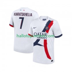 Paris Saint-Germain Voetbalshirt Khvicha Kvaratskhelia 7 Heren Uit Tenue 2024-2025 Korte Mouw