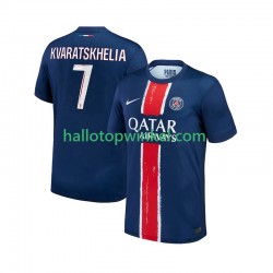 Paris Saint-Germain Voetbalshirt Khvicha Kvaratskhelia 7 Heren Thuis Tenue 2024-2025 Korte Mouw