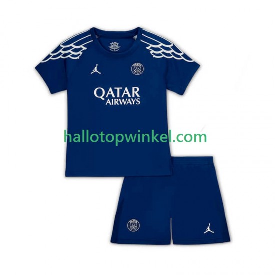 Paris Saint-Germain Voetbalshirt Kleuters/Kids Vierde Tenue 2024-2025 Korte Mouw