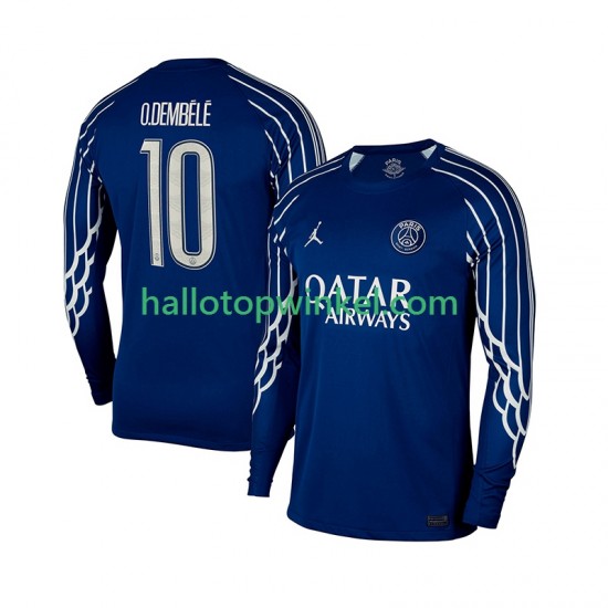 Paris Saint-Germain Voetbalshirt Ousmane Dembele 10 Heren Vierde Tenue 2024-2025 Lange Mouw