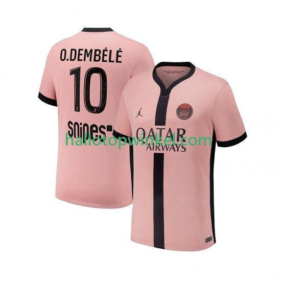 Paris Saint-Germain Voetbalshirt Ousmane Dembele 10 Heren Derde Tenue 2024-2025 Korte Mouw