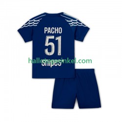 Paris Saint-Germain Voetbalshirt Pacho 51 Kleuters/Kids Vierde Tenue 2024-2025 Korte Mouw