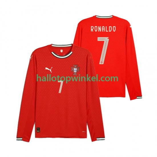 Portugal Voetbalshirt Cristiano Ronaldo 7 Heren Thuis Tenue 2025 Lange Mouw