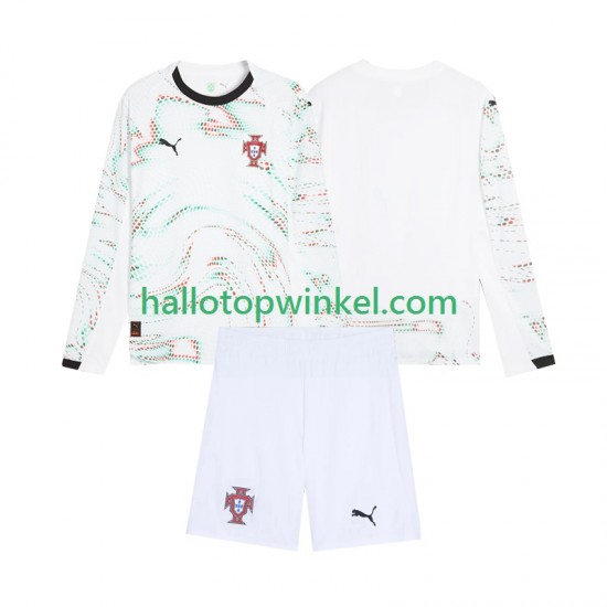 Portugal Voetbalshirt Kleuters/Kids Uit Tenue 2025 Lange Mouw