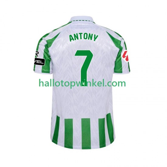 Real Betis Voetbalshirt ANTONY 7 Heren Thuis Tenue 2024-2025 Korte Mouw