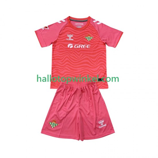 Real Betis Voetbalshirt Doelman Kleuters/Kids Vierde Tenue 2024-2025 Korte Mouw