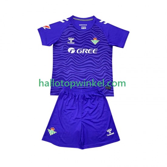 Real Betis Voetbalshirt Doelman Kleuters/Kids Derde Tenue 2024-2025 Korte Mouw