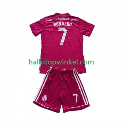 Real Madrid Voetbalshirt Cristiano Ronaldo 7 2014 2015 Retro Kleuters/Kids Uit Tenue Korte Mouw
