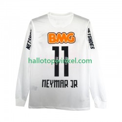 Santos FC Voetbalshirt Neymar JR 11 2012 Retro Heren Thuis Tenue 2011 Lange Mouw