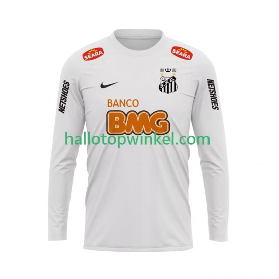Santos FC Voetbalshirt 2012 Retro Heren Thuis Tenue 2011 Lange Mouw