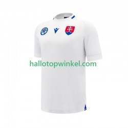 Slowakije Voetbalshirt Heren Uit Tenue 2024-2025 Korte Mouw