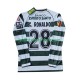 Sporting CP Voetbalshirt Cristiano Ronaldo 28 2001 2003 Retro Heren Thuis Tenue Lange Mouw