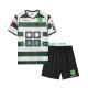 Sporting CP Voetbalshirt 2001 2003 Retro Kleuters/Kids Thuis Tenue Korte Mouw