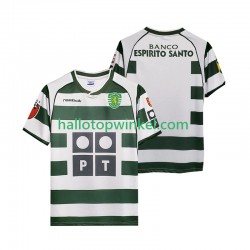 Sporting CP Voetbalshirt 2001 2003 Retro Heren Thuis Tenue Korte Mouw