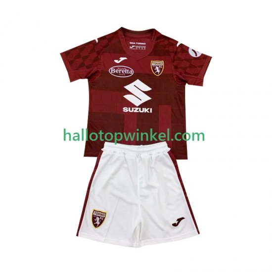 Voetbalshirt Torino Kleuters/Kids Thuis Tenue 2024-2025 Korte Mouw