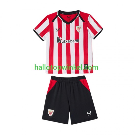 Athletic Bilbao Voetbalshirt Kleuters/Kids Thuis Tenue 2026-2027 Korte Mouw