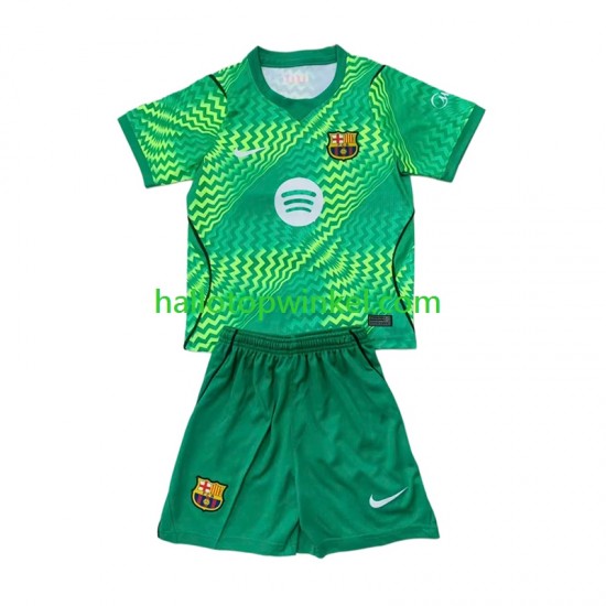 FC Barcelona Voetbalshirt Doelman Kleuters/Kids Thuis Tenue 2026-2027 Korte Mouw