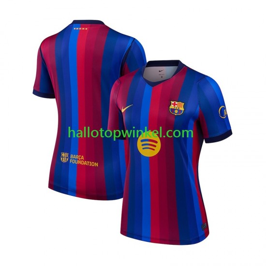 FC Barcelona Voetbalshirt Dames Thuis Tenue 2026-2027 Korte Mouw