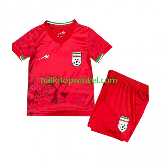 Iran Voetbalshirt Kleuters/Kids Uit Tenue 2026 Korte Mouw
