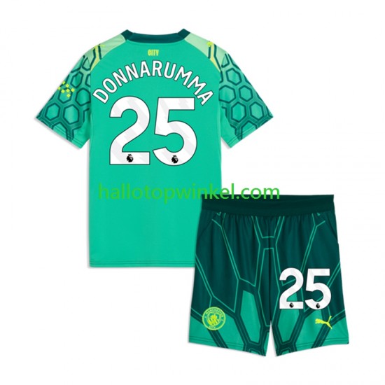 Manchester City Voetbalshirt Gianluigi Donnarumma Doelman Kleuters/Kids Thuis Tenue 2026-2027 Korte Mouw