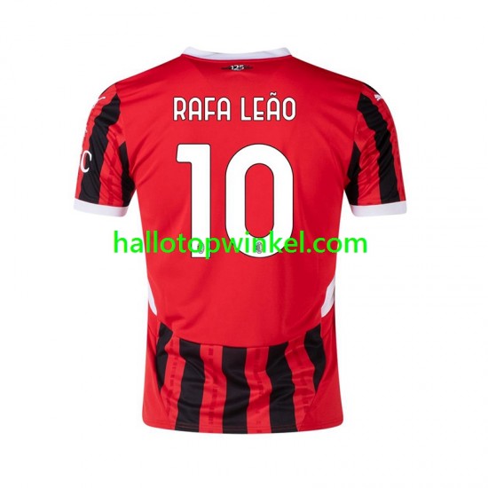 AC Milan Voetbalshirt RAFA LEAO 10 Heren Thuis Tenue 2024-2025 Korte Mouw
