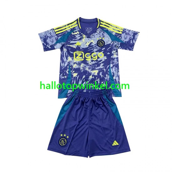 AFC Ajax Voetbalshirt Kleuters/Kids Uit Tenue 2024-2025 Korte Mouw