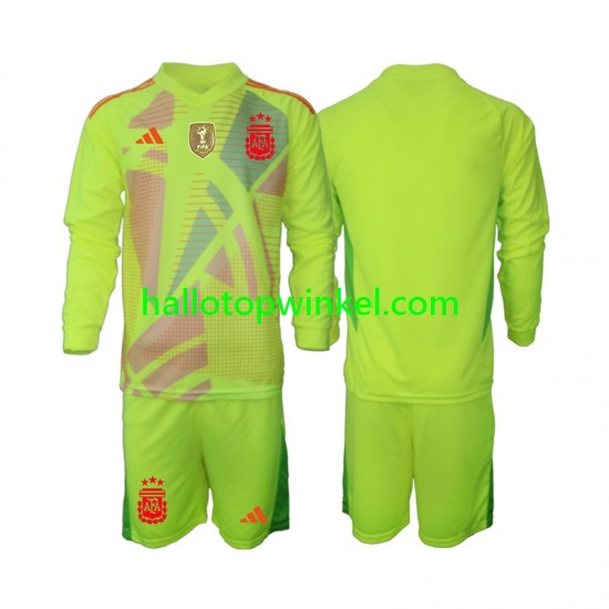 Argentinië Voetbalshirt Doelman Kleuters/Kids Uit Tenue 2024 Lange Mouw