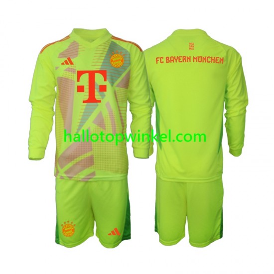 FC Bayern München Voetbalshirt Doelman Kleuters/Kids Thuis Tenue 2024-2025 Lange Mouw