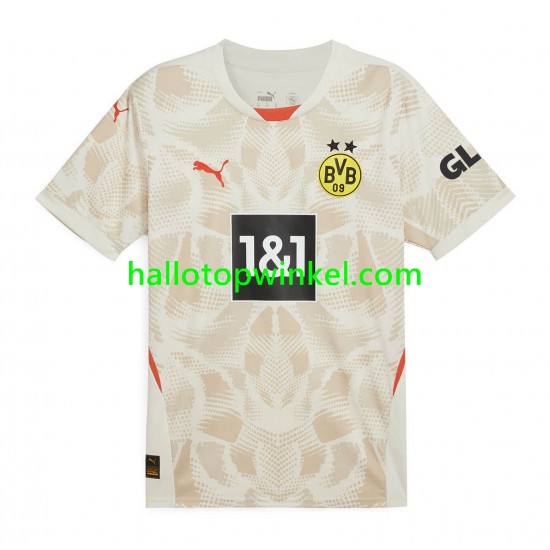 Borussia Dortmund Voetbalshirt Doelman Heren Uit Tenue 2024-2025 Korte Mouw