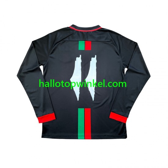 Club Deportivo Palestino Voetbalshirt Center Stripre Heren Thuis Tenue 2024-2025 Lange Mouw